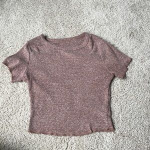 pacsun soft cropped tee